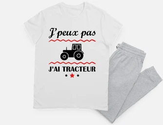 Pyjama j peux pas j ai tracteur agriculteur. tostadora