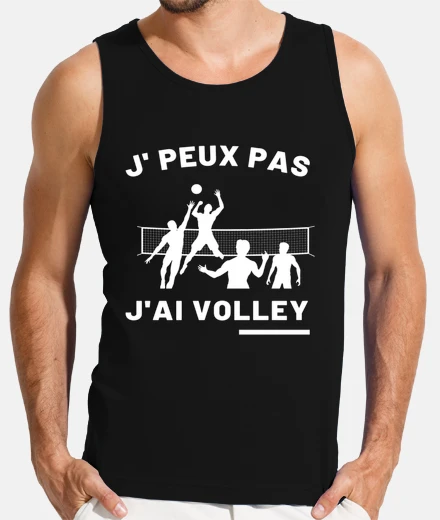 Tee-shirt j peux pas j ai volley humour volley-ball