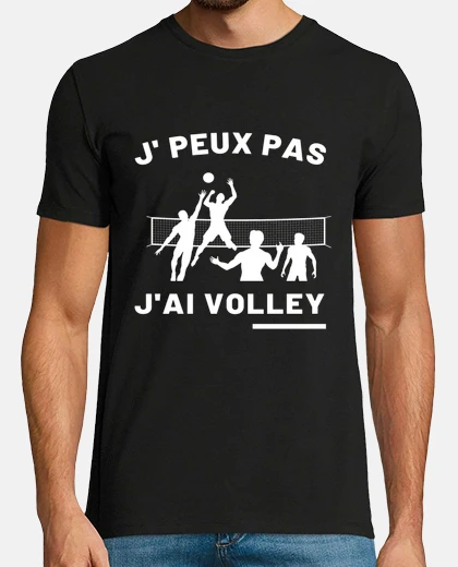 Tee-shirt j peux pas j ai volley humour volley-ball