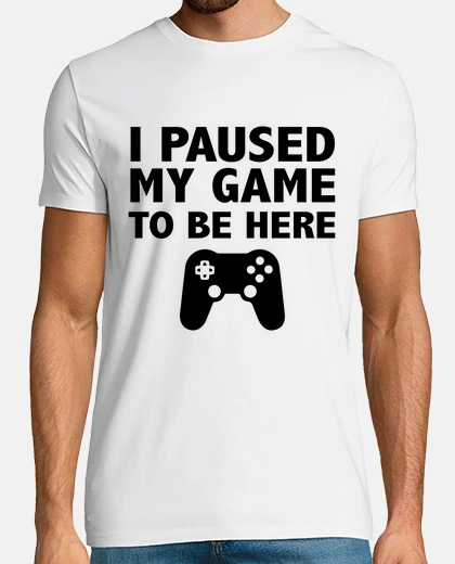 Tee-shirt j39ai mis mon jeu en pause pour être ic