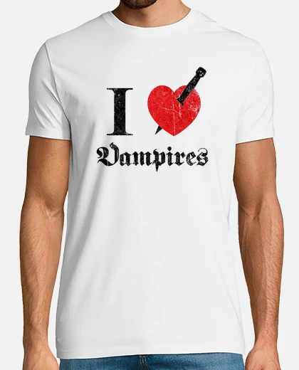 Tee-shirt j39aime ( kill ) dracula (noir)