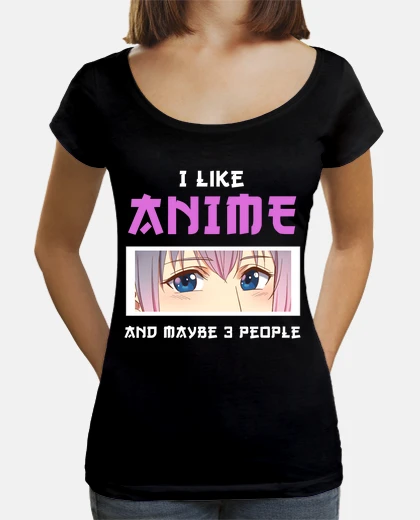Tee-shirt j39aime l39 anime et peut-être 3 person