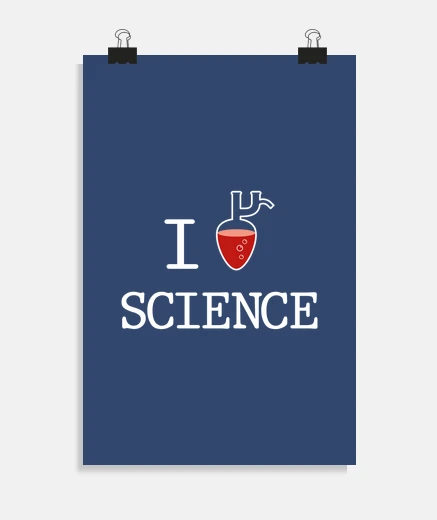 Poster j39aime la science