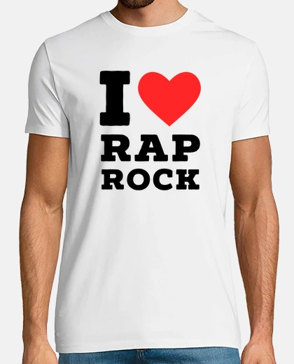 Tee-shirt j&#39;aime le rap rock