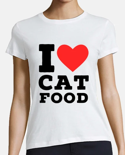 Tee-shirt j39aime nourriture pour chat