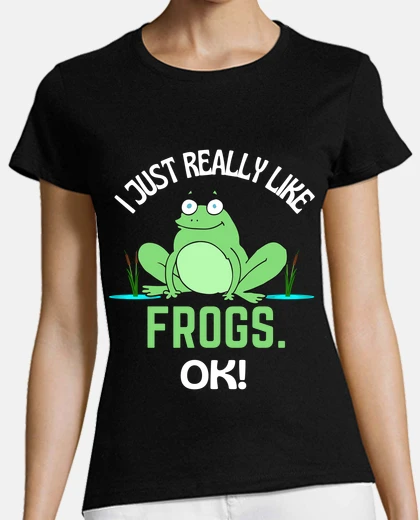 Tee-shirt j39aime vraiment les grenouilles ok hum