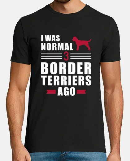 Tee-shirt j39étais normal 3 terriers de frontière