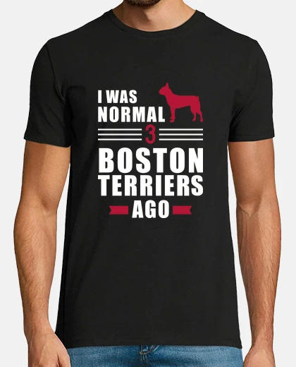 Tee-shirt j39étais normal il y a 3 terriers de bo