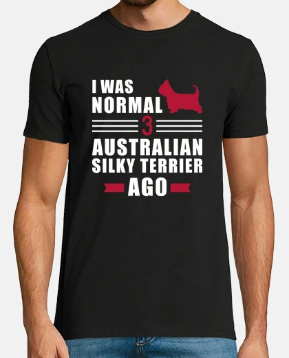 Tee-shirt J39étais normal il y a 3 terriers soyeu