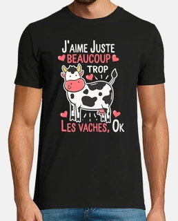 Tee shirt motif vache sales