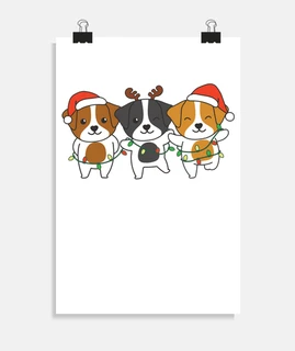 Jack Russell Christmas Xmas Animal Cute