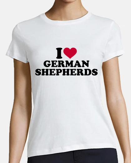 Tee-shirt j'adore les bergers allemands