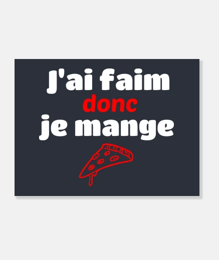 Tableau Jai faim donc je mange