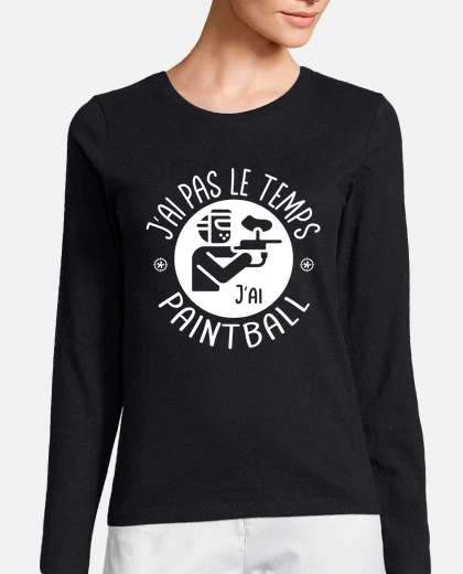Tee-shirt Jai pas le temps jai Paintball
