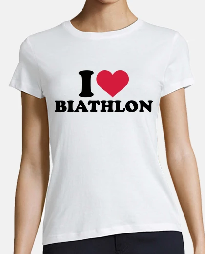 Tee-shirt j'aime biathlon