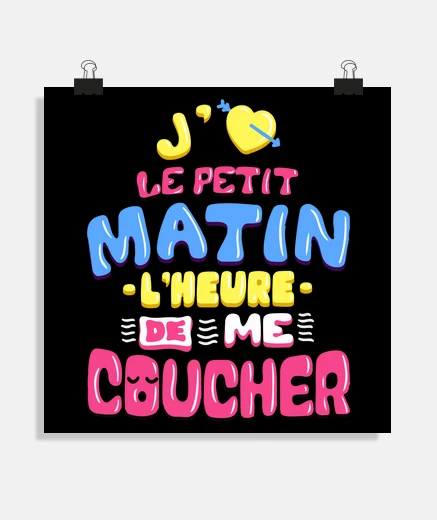 Poster J'aime le petit matin