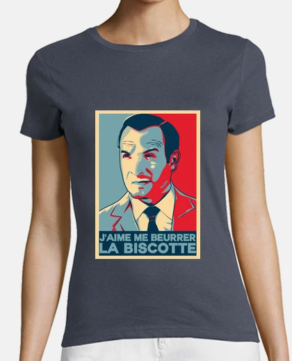 Tee-shirt J'aime me beurrer la biscotte