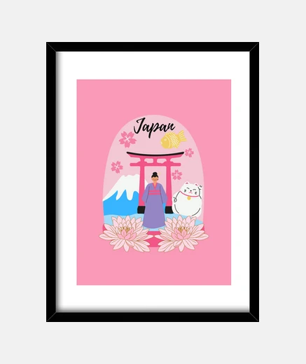 Framed japan kawaii