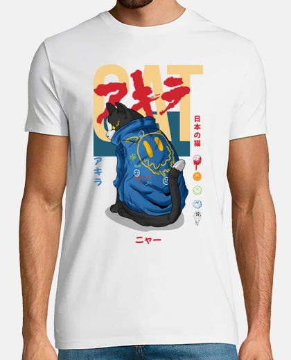 T-shirt japanese anime cat