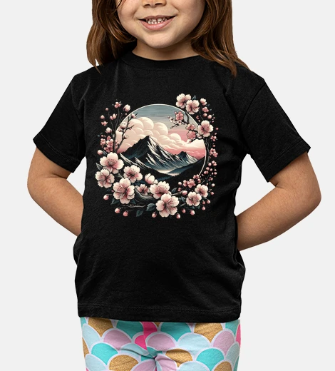 Ropa japanese cherry blossom mount fuji art