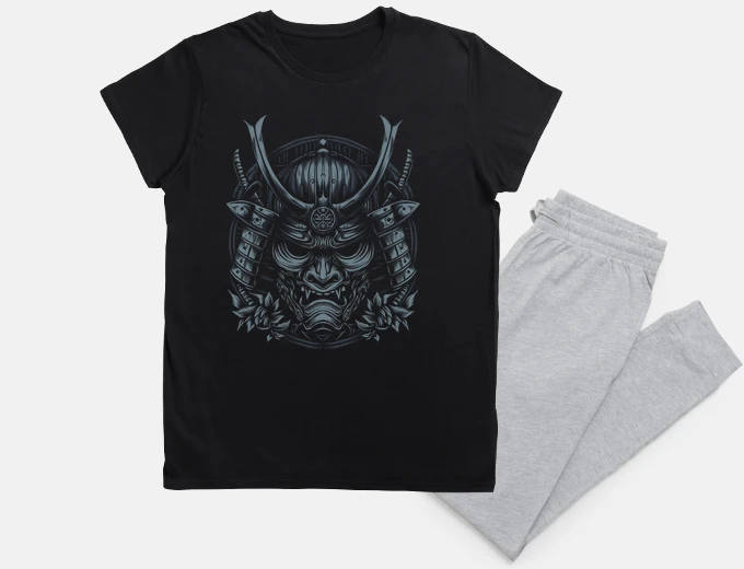 Pyjama Japanese Culture Samurai Mask