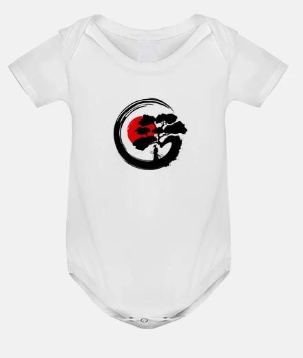 Kids japanese enso circle - black