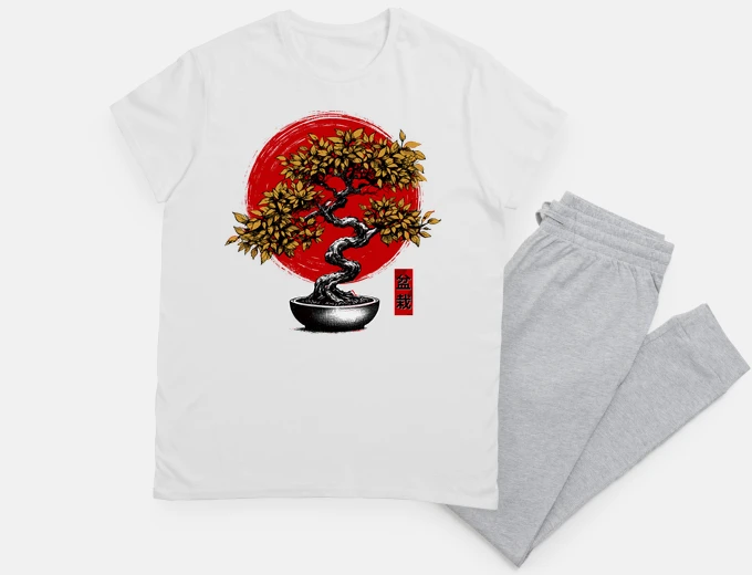 Pyjama Japanese Enso Zen Bonsai
