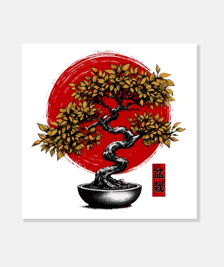 Wall Japanese Enso Zen Bonsai