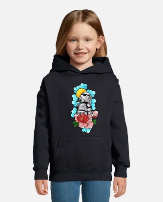 Japanese style kids hoodie tostadora