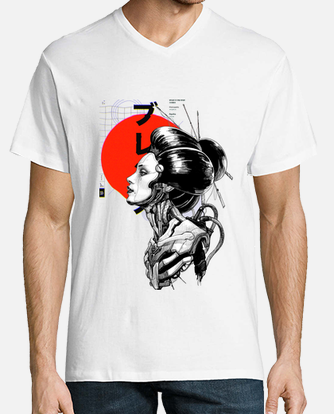 Japanese Samurai Shirt Unisex Cyberpunk Shirt Japanese 