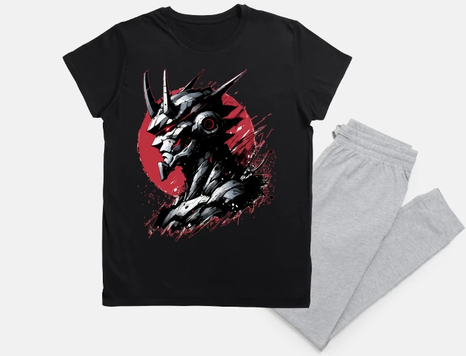 Pyjama japonais mecha oni samouraï sumie