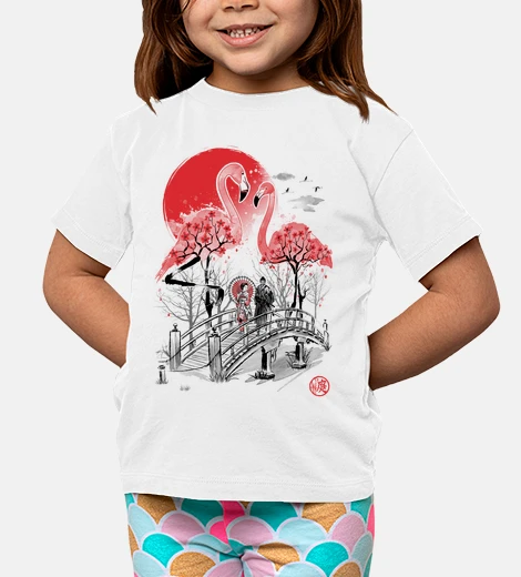 Vêtements jardin de flamants roses