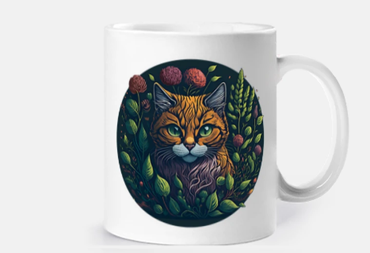 Mug jardin kitty - tasse