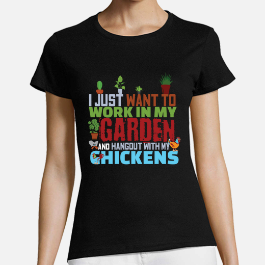 jardín con mis gallinas