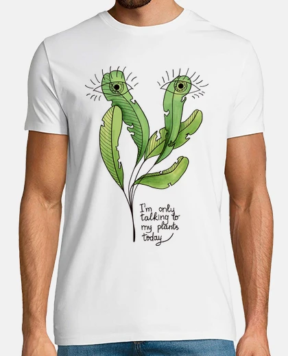 Camiseta jardinero divertido hablando con mis pl
