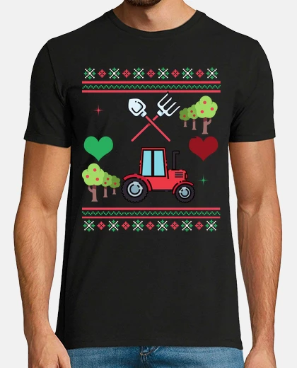 Camiseta jardinero feo navidad suéter navidad