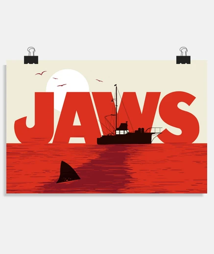 Póster Jaws film