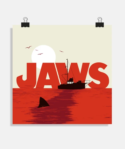 Póster Jaws film