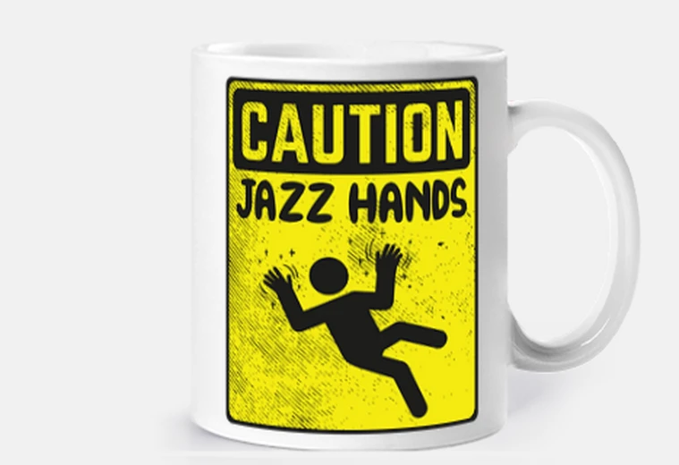 Tazza jazz dance attenzione jazz mani