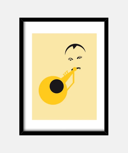 Quadro jazz. louis armstrong