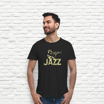 Jazz trumpet musician modern style t-shirt tostadora