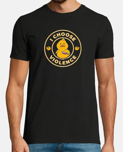 Tee-shirt je choisis la violence mignon canard ja