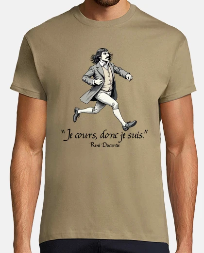 Tee-shirt Je cours donc je suis