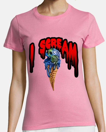 Tee-shirt Je crie de la glace skull