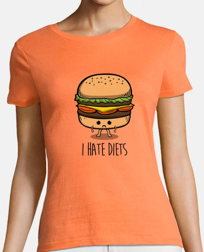 Tee-shirt je d&eacute;teste les r&eacute;gimes