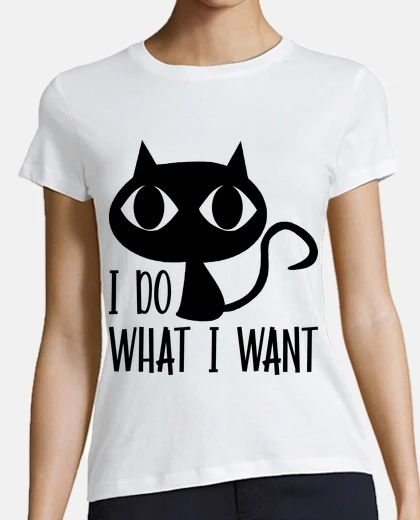 Tee-shirt je fais ce que je veux chat