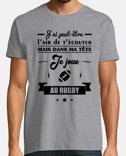 Tee-shirt Je joue au rugby