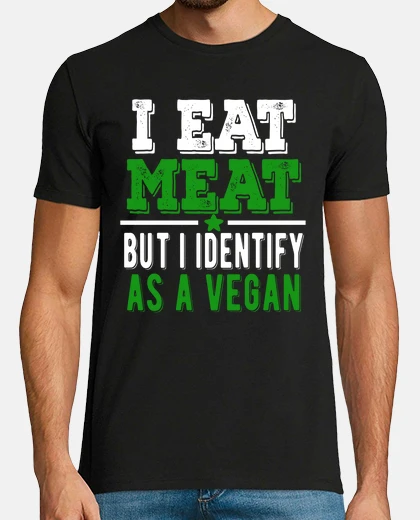 Tee-shirt je mange de la viande mais je m39identi