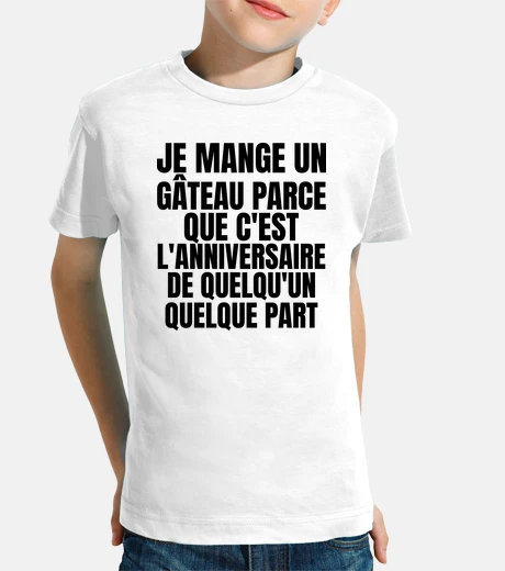 Vêtements je mange un gâteau