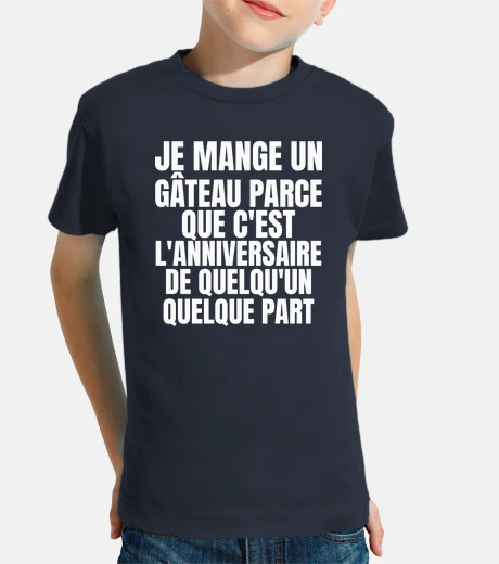 Vêtements je mange un gâteau